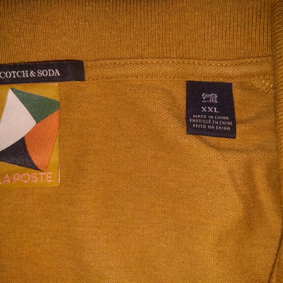 Unique Scotch and Soda Mustard Color Polo size XL - Picture 5 of 8